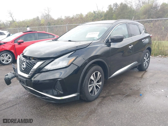 2020 Nissan Murano SV with VIN 5N1AZ2BS7LN152588, listed as a IAAI auction lot 41202824 with 87,976 mi miles. Bid and sale history available at carsss.com. Image 17.