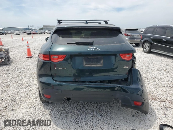 2018 Jaguar F-Pace 25t Prestige with VIN SADCK2FX6JA279736, listed as a Copart auction lot 53199595 with 62,176 mi miles and Salvage title. Bid and sale history available at DreamBid. Image 6.