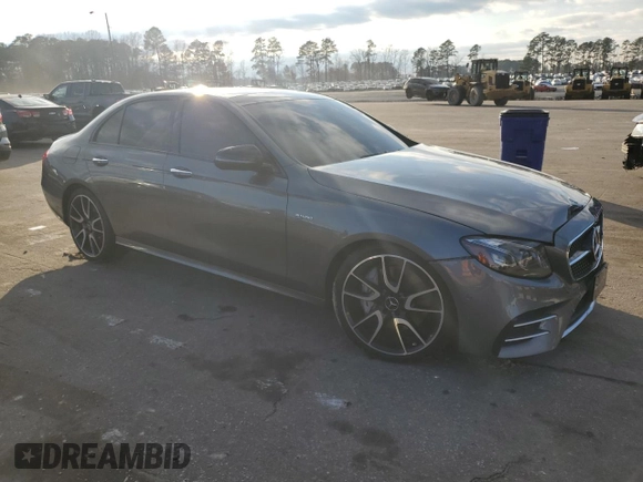 2018 Mercedes-Benz E-Class AMG E 43 with VIN WDDZF6EB0JA480965, listed as a Copart auction lot 44770455 with 48,370 mi miles and Salvage Title. Bid and sale history available at carsss.com. Image 4.