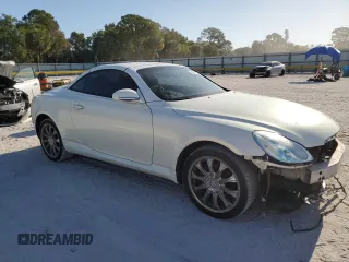 2005 Lexus SC with VIN JTHFN48Y550062870, listed as a Copart auction lot 52854375 with 135,784 mi miles and Salvage Title. Bid and sale history available at carsss.com. Image 4.