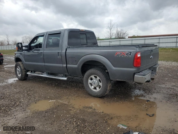 2015 Ford Super Duty F-250 SRW Lariat with VIN 1FT7W2B60FEB30673, listed as a Copart auction lot 44843545 with 162,701 mi miles and Salvage Title. Bid and sale history available at carsss.com. Image 2.