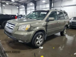 2007 Honda Pilot EX-L z VIN 2HKYF18567H523835, wystawiony jako Copart lot #58586815 z przebiegiem 237 554 mil mil oraz Szkoda całkowita • Salvage title. Historia ofert i sprzedaży dostępna na DreamBid. Obrazek 1.