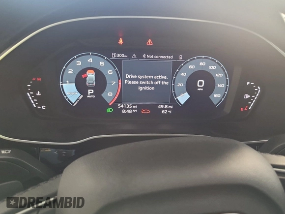 2023 Audi Q3 S line Premium with VIN WA1DECF32P1108964, listed as a IAAI auction lot 42889692 with 54,133 mi miles and . Bid and sale history available at DreamBid. Image 4.