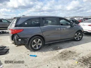 2019 Honda Odyssey Touring with VIN 5FNRL6H87KB078940, listed as a Copart auction lot 87268714 with Not Provided miles and Salvage Title. Bid and sale history available at carsss.com. Image 3.