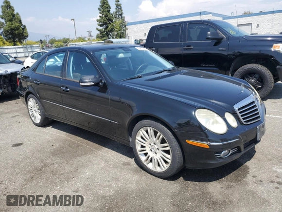 2007 Mercedes-Benz E 550 with VIN WDBUF72X47B091483, listed as a Copart auction lot 55670335 with 213,669 mi miles and Clean Title. Bid and sale history available at DreamBid. Image 4.