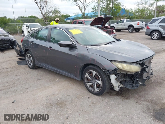 2019 Honda Civic Sedan LX with VIN 19XFC2F66KE024399, listed as a IAAI auction lot 42023498 with 50,173 mi miles. Bid and sale history available at carsss.com. Image 1.