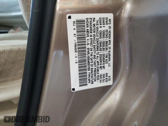 2004 Honda Odyssey LX z VIN 5FNRL18554B007005, wystawiony jako Copart lot #54377345 z przebiegiem 219 655 mil mil oraz Szkoda całkowita • Salvage title. Historia ofert i sprzedaży dostępna na DreamBid. Obrazek 14.