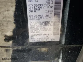 2024 Nissan Pathfinder S with VIN 5N1DR3AA6RC209816, listed as a Copart auction lot 46153225 with 37,553 mi miles and Salvage Title. Bid and sale history available at carsss.com. Image 13.