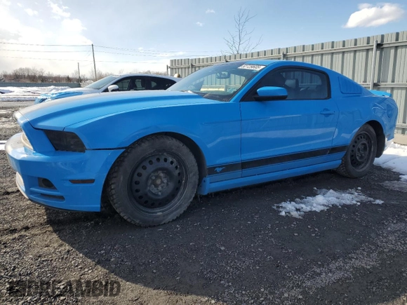 2014 Ford Mustang V6 with VIN 1ZVBP8AM4E5213836, listed as a Copart auction lot 52729605 with 110,438 mi miles and Salvage Title. Bid and sale history available at carsss.com. Image 1.