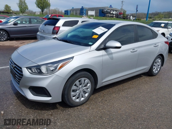 2022 Hyundai Accent SE with VIN 3KPC24A62NE167945, listed as a IAAI auction lot 41991124 with 26,376 mi miles and . Bid and sale history available at carsss.com. Image 17.