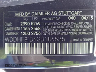2016 Mercedes-Benz E-Class E 350 Luxury with VIN WDDHF8JB6GB186535, listed as a IAAI auction lot 41883817 with 116,342 mi miles. Bid and sale history available at carsss.com. Image 9.