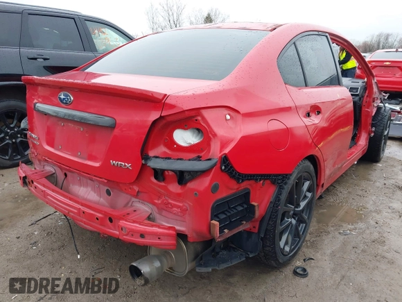 2020 Subaru WRX Premium with VIN JF1VA1C60L9806564, listed as a IAAI auction lot 41917674 with 75,173 mi miles. Bid and sale history available at carsss.com. Image 4.