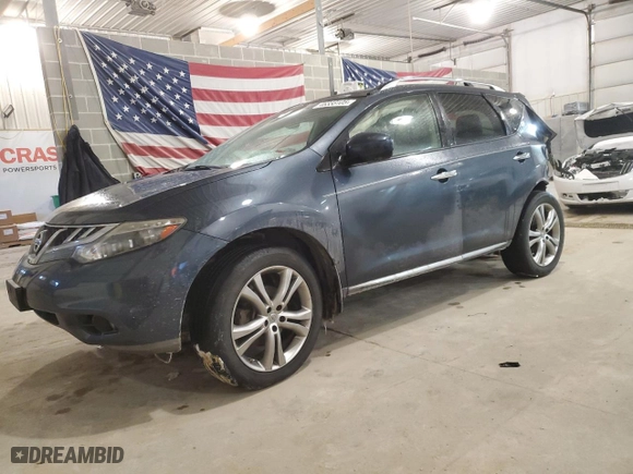 2012 Nissan Murano LE with VIN JN8AZ1MWXCW207709, listed as a Copart auction lot 46333105 with 160,294 mi miles and Salvage Title. Bid and sale history available at carsss.com. Image 1.