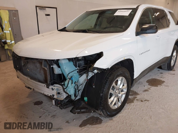 2021 Chevrolet Traverse LS with VIN 1GNERFKW8MJ166905, listed as a IAAI auction lot 42044937 with 96,542 mi miles and . Bid and sale history available at DreamBid. Image 12.