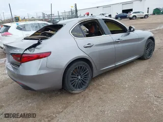 2017 Alfa Romeo Giulia Ti with VIN ZARFAEEN3H7550200, listed as a IAAI auction lot 41902045 with 0 mi miles. Bid and sale history available at carsss.com. Image 4.