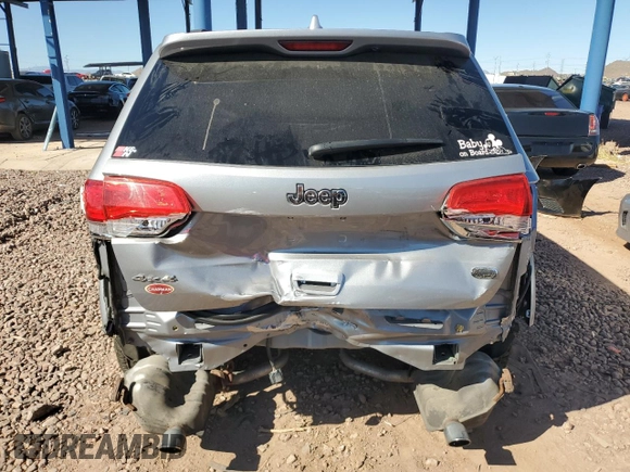 2018 Jeep Grand Cherokee Overland with VIN 1C4RJFCG8JC418368, listed as a Copart auction lot 50014005 with 34,287 mi miles and Salvage Title. Bid and sale history available at carsss.com. Image 6.