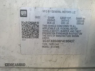 2023 Chevrolet Bolt EV 2LT z VIN 1G1FX6S08P4190437, wystawiony jako Copart lot #54670245 z przebiegiem 31 928 mil mil oraz Nie do naprawy. Historia ofert i sprzedaży dostępna na DreamBid. Obrazek 12.