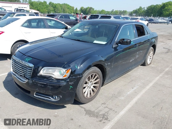 2014 Chrysler 300 with VIN 2C3CCAAG4EH252864, listed as a IAAI auction lot 42056787 with 185,063 mi miles. Bid and sale history available at carsss.com. Image 2.