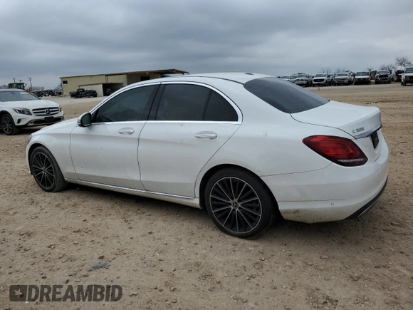 2021 Mercedes-Benz C 300 with VIN W1KWF8DB5MR645091, listed as a Copart auction lot 45657135 with 65,842 mi miles and Salvage Title. Bid and sale history available at carsss.com. Image 2.