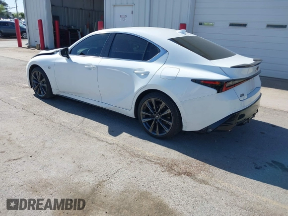 2022 Lexus IS 350 F Sport with VIN JTHGZ1E26N5023327, listed as a IAAI auction lot 42286717 with 32,098 mi miles and . Bid and sale history available at DreamBid. Image 3.