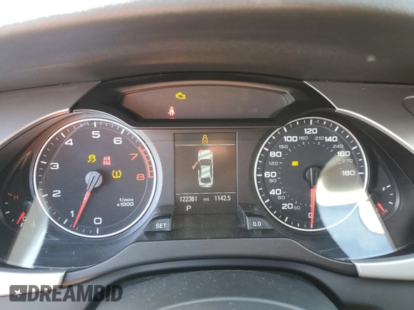 2012 Audi A4 2.0T Premium Plus with VIN WAUFFAFL2CA037000, listed as a Copart auction lot 49073275 with 122,361 mi miles and Non Repairable. Bid and sale history available at carsss.com. Image 9.