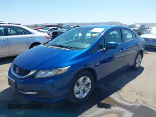 2014 Honda Civic Sedan LX with VIN 19XFB2F58EE260616, listed as a IAAI auction lot 41849697 with 148,757 mi miles. Bid and sale history available at carsss.com. Image 17.