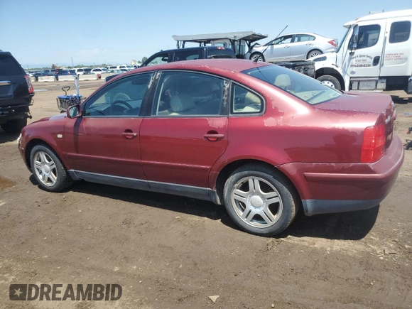 2000 Volkswagen Passat with VIN WVWPD23B9YP211602, listed as a Copart auction lot 61509955 with 121,435 mi miles and Clean title. Bid and sale history available at DreamBid. Image 2.