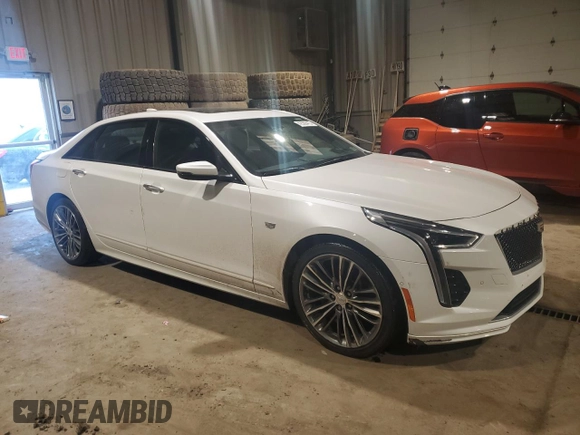 2019 Cadillac CT6 Sport AWD with VIN 1G6KP5R63KU143578, listed as a Copart auction lot 42599415 with 115,853 mi miles and Salvage title. Bid and sale history available at DreamBid. Image 4.