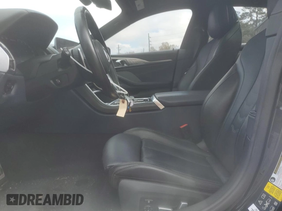 2021 BMW 8 Series M850i with VIN WBAGV8C01MCF46837, listed as a Copart auction lot 84396514 with 45,688 mi miles and Salvage Title. Bid and sale history available at DreamBid. Image 7.