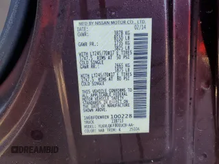 2014 Nissan NV Cargo SV with VIN 1N6BF0KM4EN100228, listed as a Copart auction lot 79106414 with 0 mi miles and Salvage Title. Bid and sale history available at carsss.com. Image 14.
