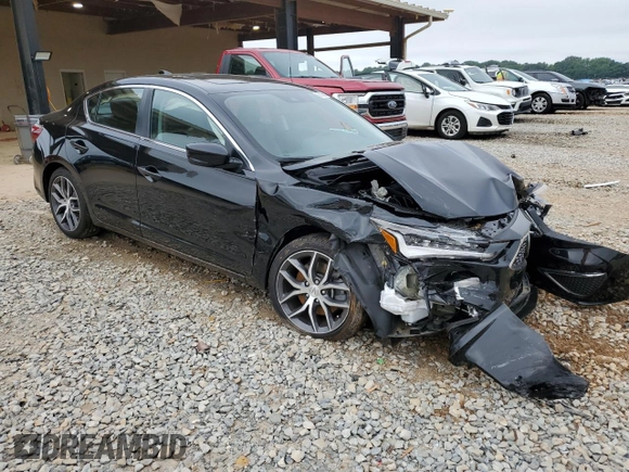 2021 Acura ILX Premium with VIN 19UDE2F79MA008411, listed as a Copart auction lot 56006145 with 10,964 mi miles and Salvage title. Bid and sale history available at DreamBid. Image 4.