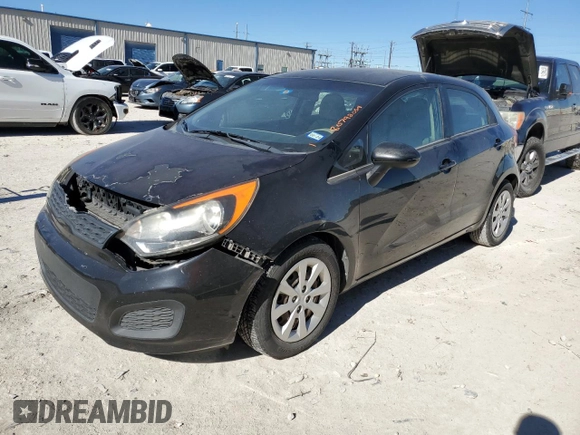 2012 Kia Rio LX with VIN KNADM5A36C6017394, listed as a Copart auction lot 80792054 with 121,126 mi miles and Clean Title. Bid and sale history available at DreamBid. Image 1.