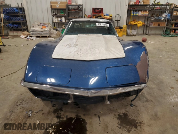 1972 Chevrolet Corvette with VIN 1Z37K2S507441, listed as a Copart auction lot 43219815 with 54,522 mi miles and Clean title. Bid and sale history available at DreamBid. Image 5.