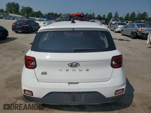 2020 Hyundai Venue SEL with VIN KMHRC8A39LU020858, listed as a Copart auction lot 60042955 with 124,469 mi miles and Salvage title. Bid and sale history available at DreamBid. Image 6.