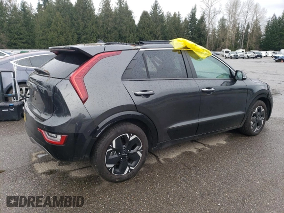 2023 Kia Niro Wave with VIN KNDCT3L12P5068288, listed as a Copart auction lot 86602814 with 5,346 mi miles and Salvage Title. Bid and sale history available at DreamBid. Image 3.