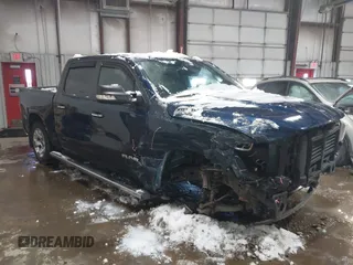 2019 Ram 1500 Big Horn/Lone Star with VIN 1C6SRFFT8KN908051, listed as a IAAI auction lot 41598931 with 95,612 mi miles. Bid and sale history available at carsss.com. Image 1.