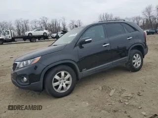 2011 Kia Sorento LX with VIN 5XYKTCA12BG159382, listed as a Copart auction lot 49151255 with 118,413 mi miles and Salvage Title. Bid and sale history available at carsss.com. Image 1.