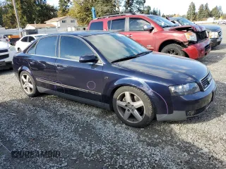 2002 Audi A4 3.0L with VIN WAULT68E82A134885, listed as a Copart auction lot 77650234 with 116,446 mi miles and Salvage Title. Bid and sale history available at carsss.com. Image 4.