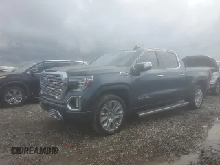 2020 GMC Sierra 1500 Denali with VIN 3GTU9FEL7LG327928, listed as a Copart auction lot 50863135 with 55,897 mi miles and Non repairable. Bid and sale history available at DreamBid. Image 1.
