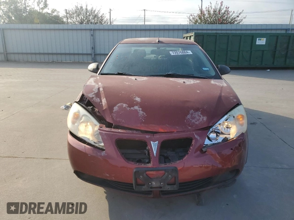 2009 Pontiac G6 w/1SA *Ltd Avail* with VIN 1G2ZG57B094196894, listed as a Copart auction lot 72076884 with 186,327 mi miles and Salvage Title. Bid and sale history available at carsss.com. Image 5.