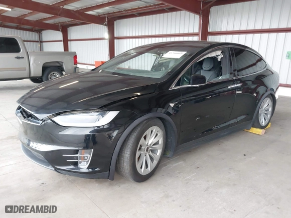 2017 Tesla Model X 90D with VIN 5YJXCAE21HF041207, listed as a IAAI auction lot 41766065 with 1 mi miles. Bid and sale history available at carsss.com. Image 19.