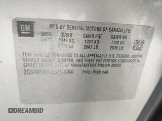 2014 Cadillac XTS Luxury with VIN 2G61N5S30E9294994, listed as a IAAI auction lot 42617654 with 159,573 mi miles and . Bid and sale history available at DreamBid. Image 9.
