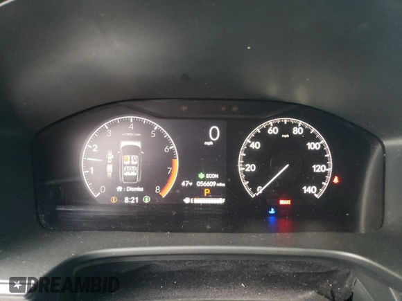 2010 Honda Odyssey EX-L with VIN 5FNRL3H69AB108144, listed as a Copart auction lot 54225615 with 56,609 mi miles and Salvage Title. Bid and sale history available at carsss.com. Image 9.