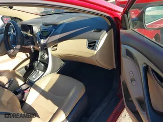 2012 Hyundai Elantra GLS with VIN KMHDH4AE3CU477283, listed as a IAAI auction lot 41701491 with 210,614 mi miles. Bid and sale history available at carsss.com. Image 5.