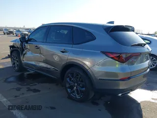 2023 Acura MDX w/A-Spec Package with VIN 5J8YE1H05PL033410, listed as a IAAI auction lot 42604907 with 35,806 mi miles and . Bid and sale history available at DreamBid. Image 3.