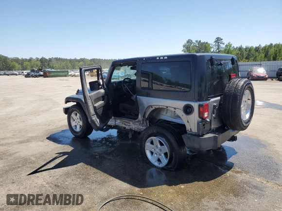 2013 Jeep Wrangler Sport z VIN 1C4AJWAG2DL649500, wystawiony jako Copart lot #52859775 z przebiegiem 70 254 mil mil oraz Szkoda całkowita • Salvage title. Historia ofert i sprzedaży dostępna na DreamBid. Obrazek 2.