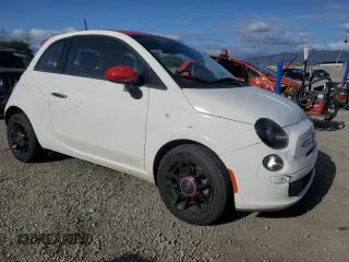2015 FIAT 500 Pop with VIN 3C3CFFAR3FT612477, listed as a Copart auction lot 54774185 with 124,803 mi miles and Salvage title. Bid and sale history available at DreamBid. Image 4.
