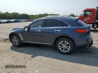 2010 Infiniti FX35 with VIN JN8AS1MW6AM853746, listed as a Copart auction lot 71623434 with 0 mi miles and Salvage Title. Bid and sale history available at carsss.com. Image 2.