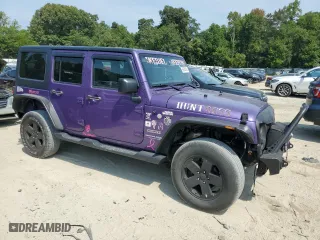 2018 Jeep Wrangler JK Unlimited Sport S with VIN 1C4BJWDGXJL911081, listed as a Copart auction lot 69205464 with 117,576 mi miles and Salvage Title. Bid and sale history available at carsss.com. Image 4.