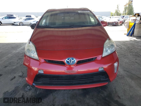 2012 Toyota Prius One with VIN JTDKN3DU3C1489789, listed as a Copart auction lot 54005515 with 134,723 mi miles and Salvage Title. Bid and sale history available at DreamBid. Image 5.